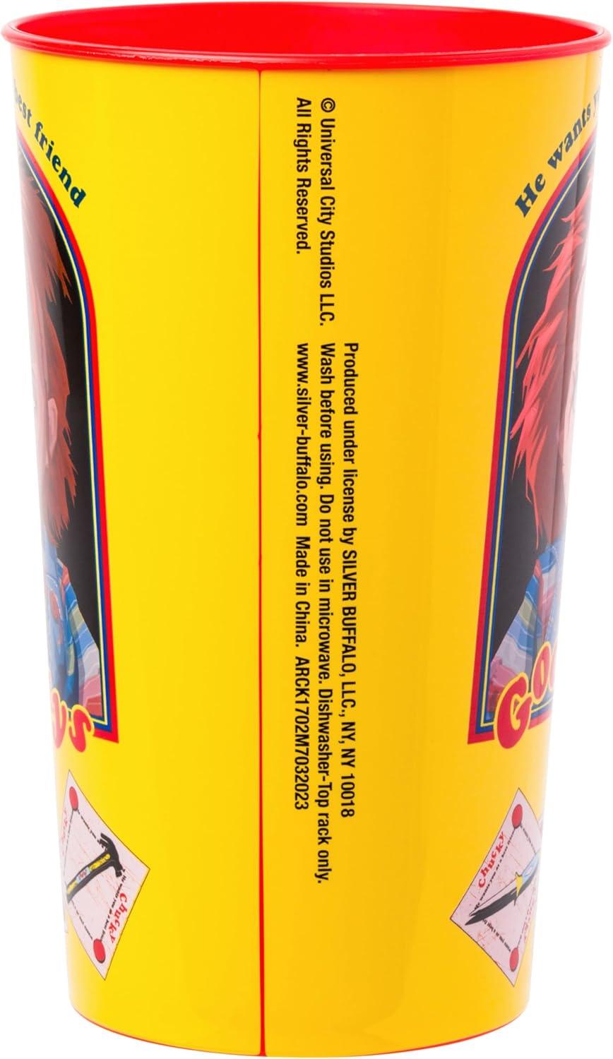 imageSilver Buffalo Beetlejuice Sandworm Never Trust the Living Ceramic Camper Mug 20 OuncesChucky Good Guys 4 Pack