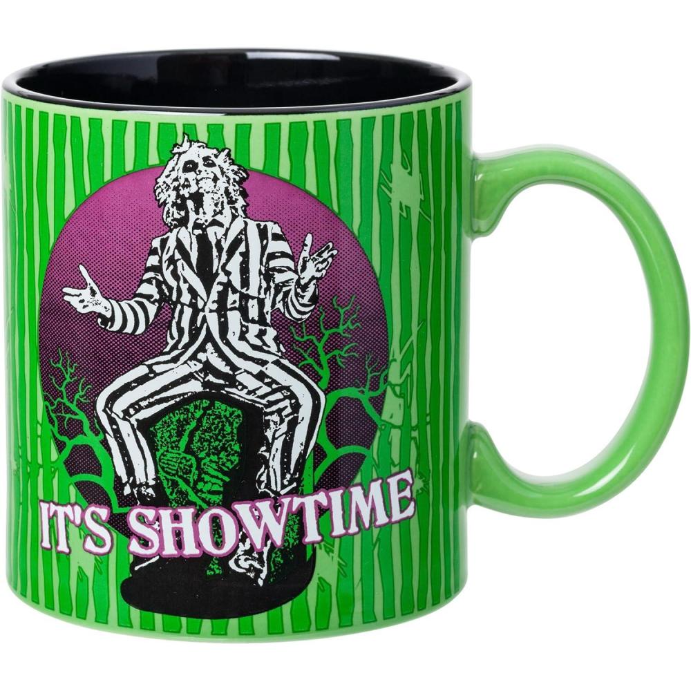 imageSilver Buffalo Beetlejuice Sandworm Never Trust the Living Ceramic Camper Mug 20 OuncesBeetlejuice Its Showtime