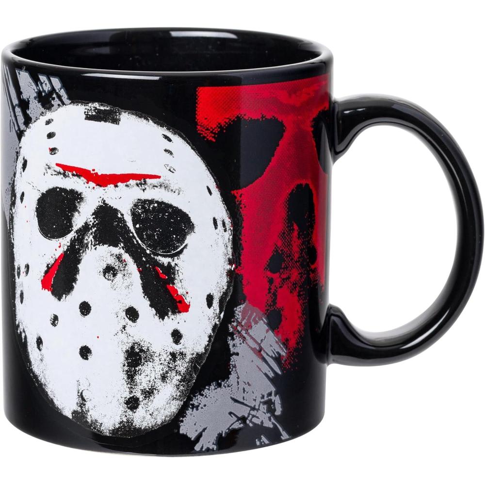 imageSilver Buffalo Beetlejuice Sandworm Never Trust the Living Ceramic Camper Mug 20 OuncesFriday the 13th I Wish It Was Friday