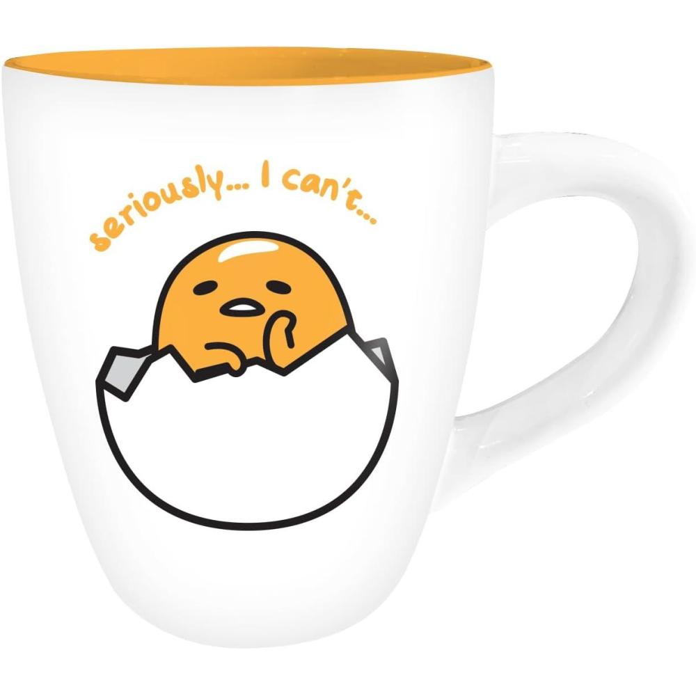 imageSilver Buffalo Gudetama Seriously I Cant 25oz Jumbo Curved Ceramic Mug