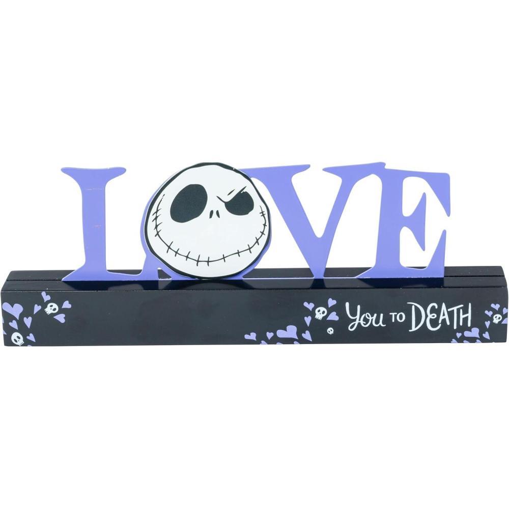 imageSilver Buffalo Nightmare Before Christmas Love You to Death DieCut Metal Word Sign 43quot x 117quot