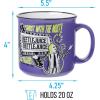 Silver Buffalo Beetlejuice Sandworm “Never Trust the Living” Ceramic Camper Mug, 20 Ounces(Beetlejuice the Ghost with the Most)