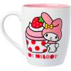 Silver Buffalo Strawberry Shortcake Berry Vines Toss Print 25oz Jumbo Curved Ceramic Mug(Multicolor)
