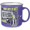 Silver Buffalo Beetlejuice Sandworm “Never Trust the Living” Ceramic Camper Mug, 20 Ounces(Beetlejuice the Ghost with the Most)
