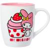Silver Buffalo Strawberry Shortcake Berry Vines Toss Print 25oz Jumbo Curved Ceramic Mug(Multicolor)