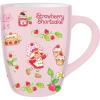Silver Buffalo Strawberry Shortcake Berry Vines Toss Print 25oz Jumbo Curved Ceramic Mug(Pink/Multi)