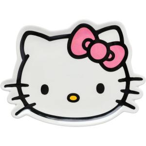 Silver Buffalo Sanrio Hello Kitty Face Sculpted Ceramic Trinket Tray Decorative Plate