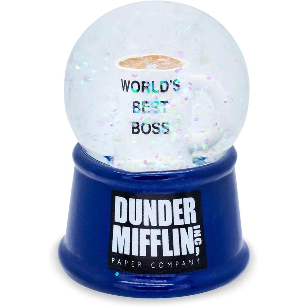 imageSilver Buffalo The Office Worlds Best Boss Light Up Snow Globe 55 mm