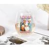 Golden Girls The Squad Goals Stemless Wine Glass | Official TV Show Collectible Drinkware | Novelty Kitchen Gifts, Cocktail Glass For Home Barware | Holds 20 Ounces(Pink)