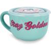 The Golden Girls Ceramic Soup Mug With Vented Lid | Bowl For Ice Cream, Cereal, Oatmeal | Large Coffee Cup For Espresso, Caffeine, Beverage | Cute Home & Kitchen Decor Essentials | Holds 24 Ounces