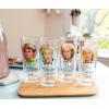 The Golden Girls Frames Logo 10-Ounce Tumbler Glasses, Set of 4 | Home Barware Cups For Mimosas, Cocktails