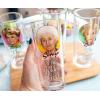 The Golden Girls Frames Logo 10-Ounce Tumbler Glasses, Set of 4 | Home Barware Cups For Mimosas, Cocktails