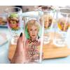 The Golden Girls Frames Logo 10-Ounce Tumbler Glasses, Set of 4 | Home Barware Cups For Mimosas, Cocktails