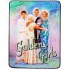 Golden Girls The Raschel Fleece Throw Blanket | Plush Soft Polyester Cover for Sofa and Bed(Blue)