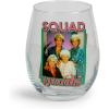 Golden Girls The Squad Goals Stemless Wine Glass | Official TV Show Collectible Drinkware | Novelty Kitchen Gifts, Cocktail Glass For Home Barware | Holds 20 Ounces(Pink)