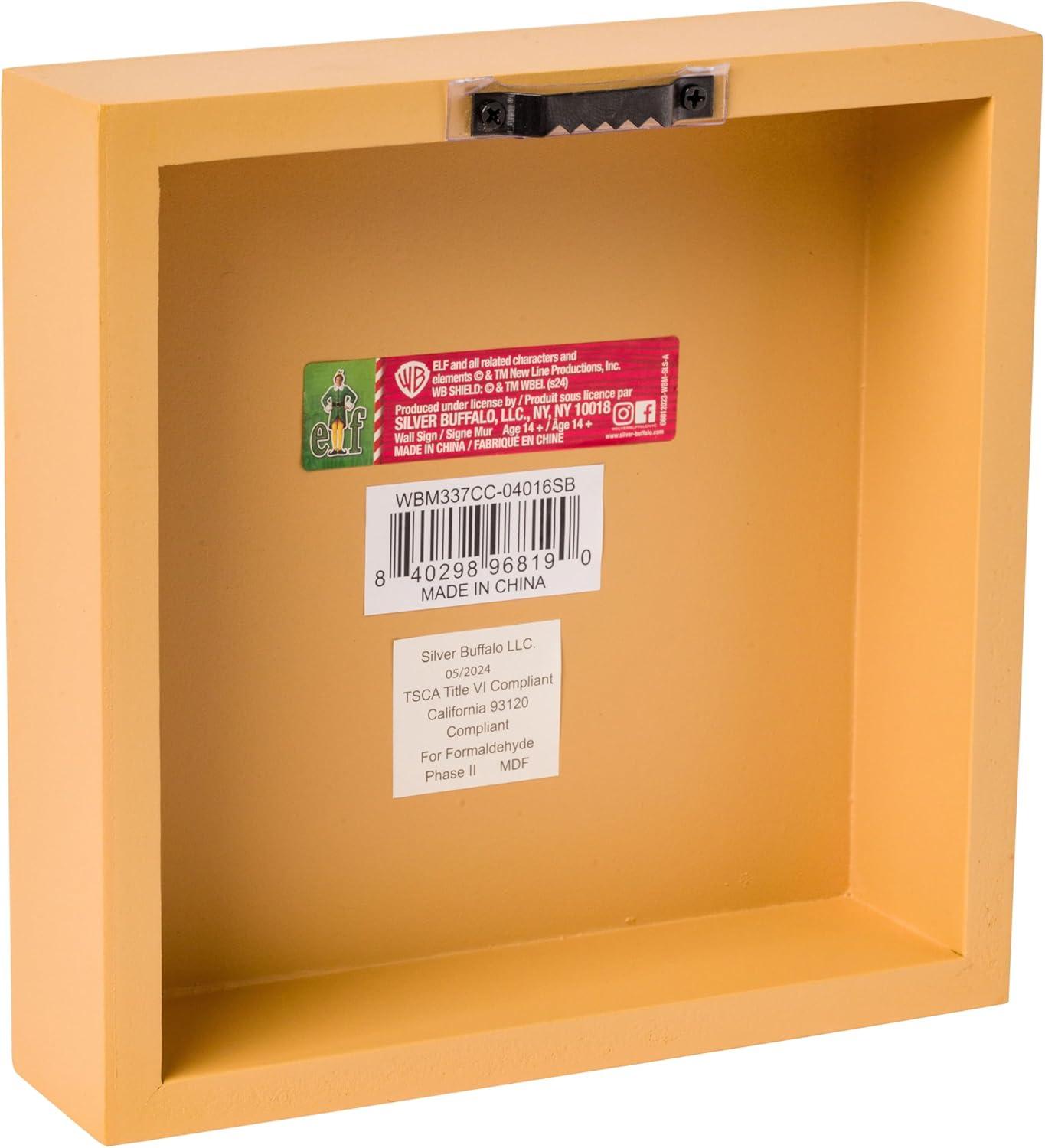 imageSilver Buffalo A Christmas Story Fragile Box Wall Sign Featuring the Leg Lamp 6quot x 6quot x 15quot