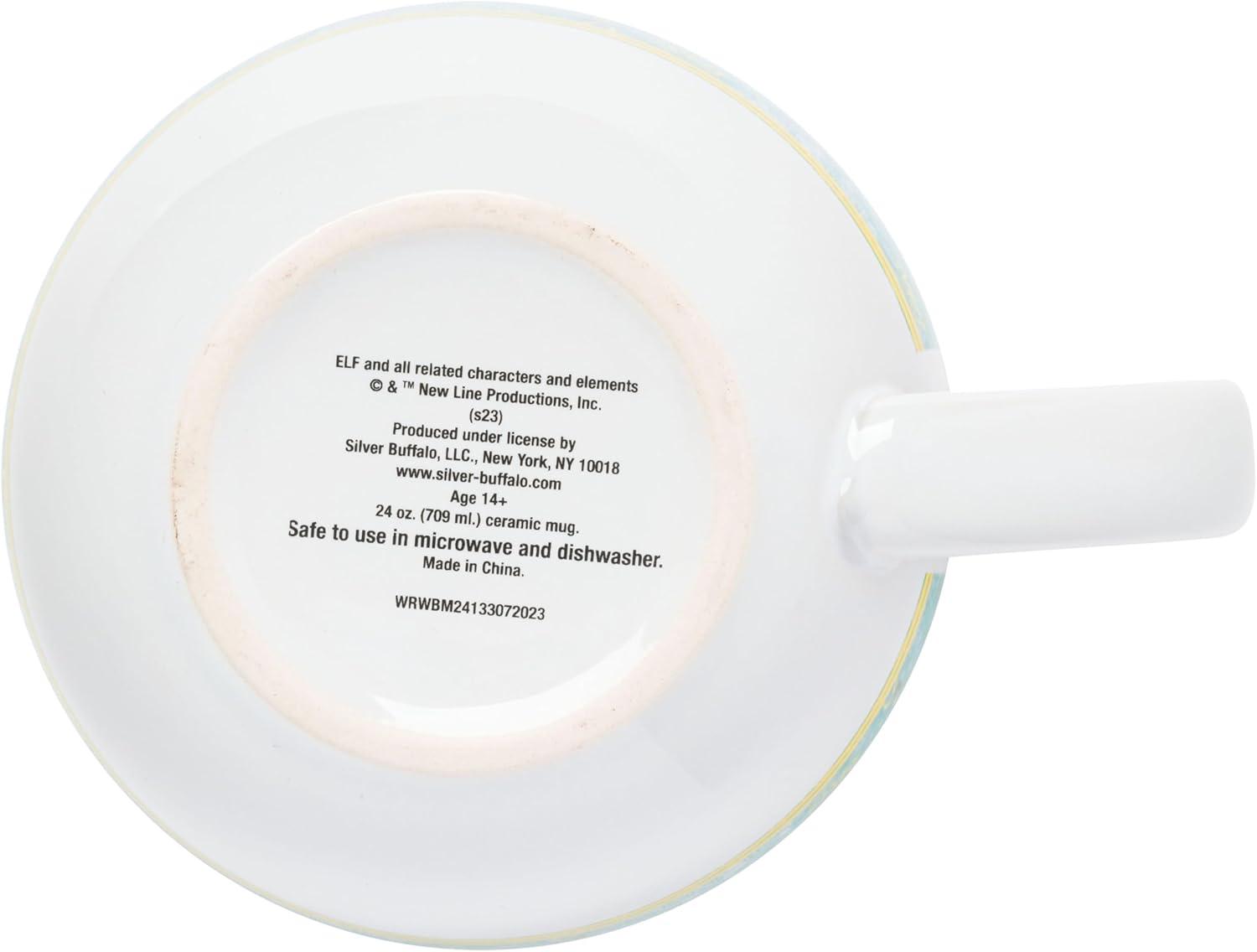 imageSilver Buffalo Elf Buddy Iconic Quotes Christmas Ceramic Soup Mug 24 OuncesBuddy the Elf