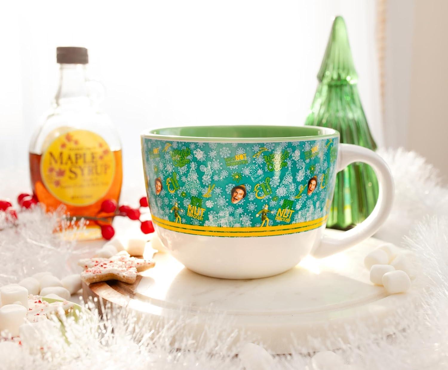 imageSilver Buffalo Elf Buddy Iconic Quotes Christmas Ceramic Soup Mug 24 OuncesBuddy the Elf