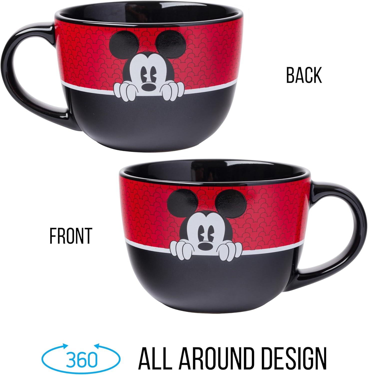 imageSilver Buffalo Elf Buddy Iconic Quotes Christmas Ceramic Soup Mug 24 OuncesMickey Mouse Pie Eye