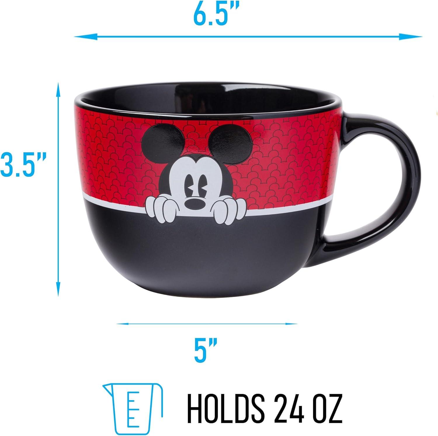 imageSilver Buffalo Elf Buddy Iconic Quotes Christmas Ceramic Soup Mug 24 OuncesMickey Mouse Pie Eye