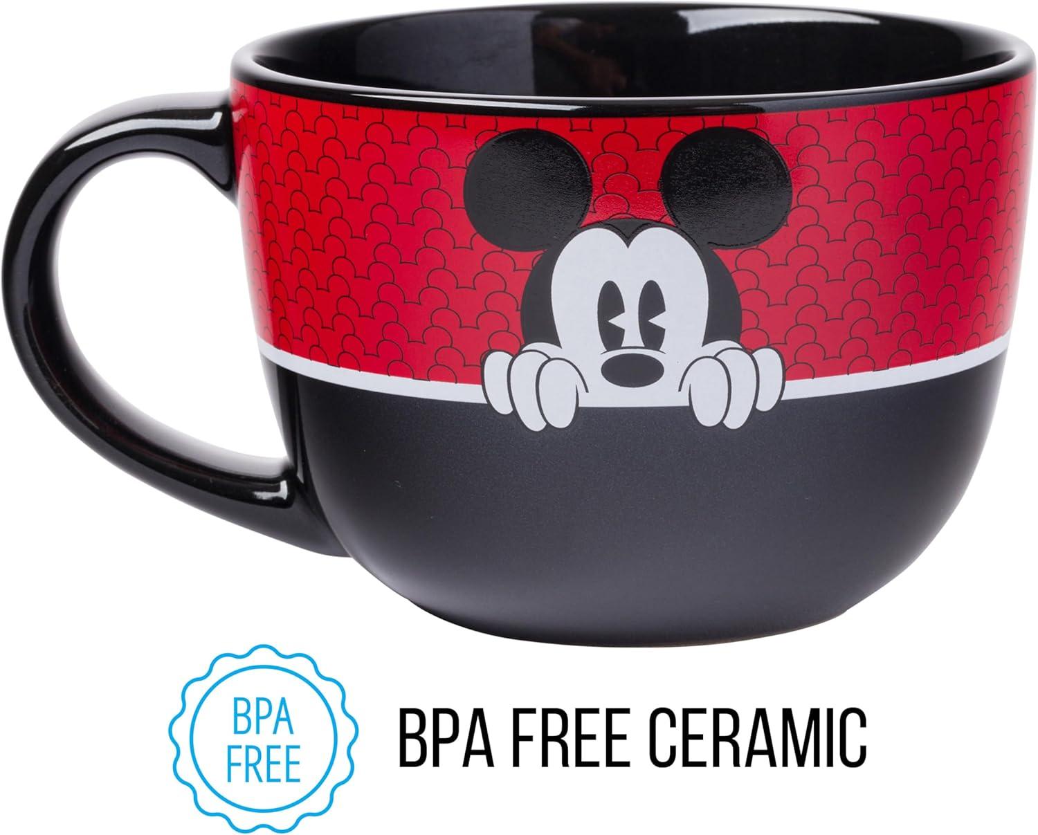 imageSilver Buffalo Elf Buddy Iconic Quotes Christmas Ceramic Soup Mug 24 OuncesMickey Mouse Pie Eye