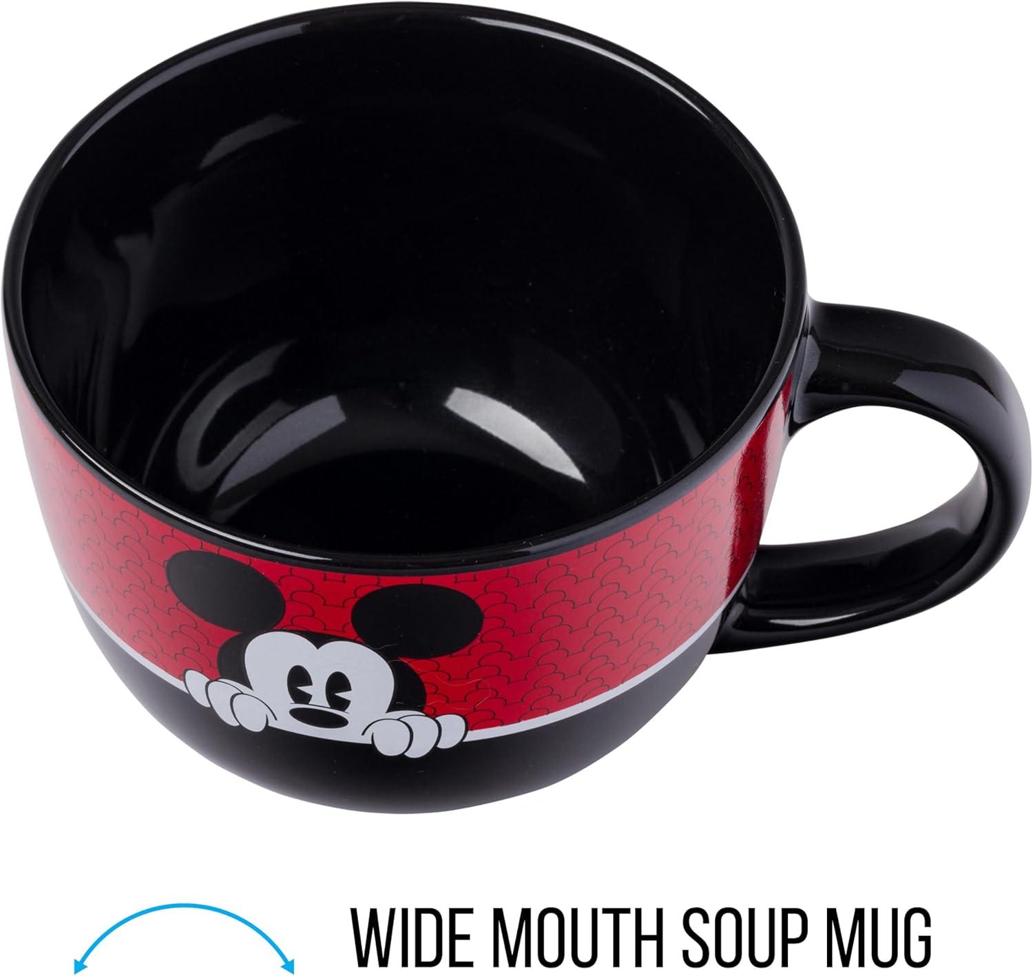 imageSilver Buffalo Elf Buddy Iconic Quotes Christmas Ceramic Soup Mug 24 OuncesMickey Mouse Pie Eye