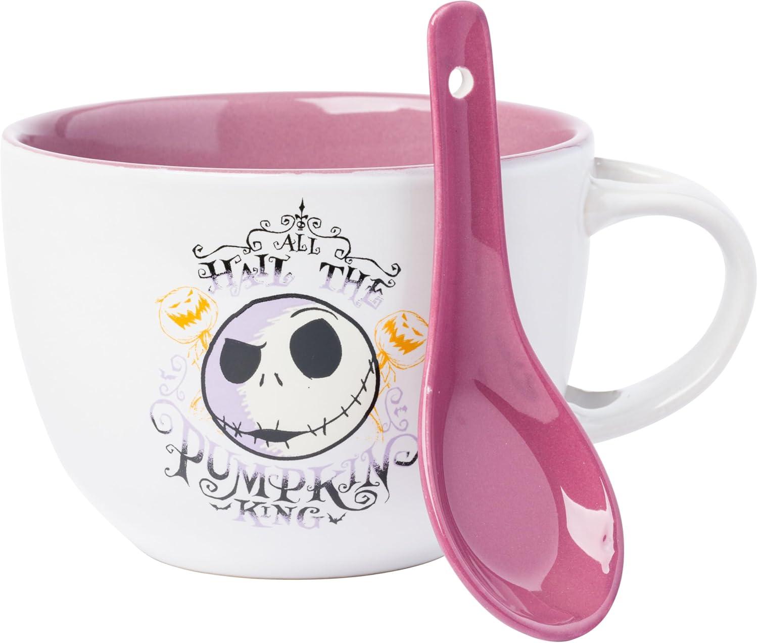 imageSilver Buffalo Elf Buddy Iconic Quotes Christmas Ceramic Soup Mug 24 OuncesNightmare Before Christmas Hail the Pumpkin King Spoon Set
