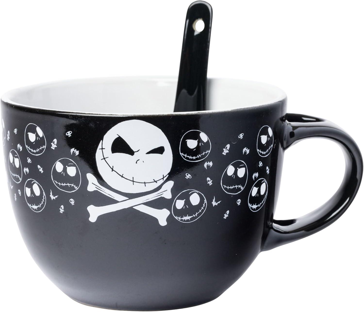 imageSilver Buffalo Elf Buddy Iconic Quotes Christmas Ceramic Soup Mug 24 OuncesNightmare Before Christmas Jack Skellington Skulls Spoon Set
