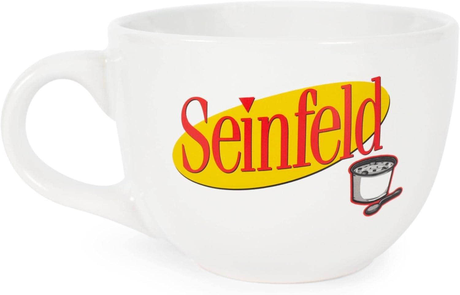 imageSilver Buffalo Elf Buddy Iconic Quotes Christmas Ceramic Soup Mug 24 OuncesSeinfeld No Soup For You