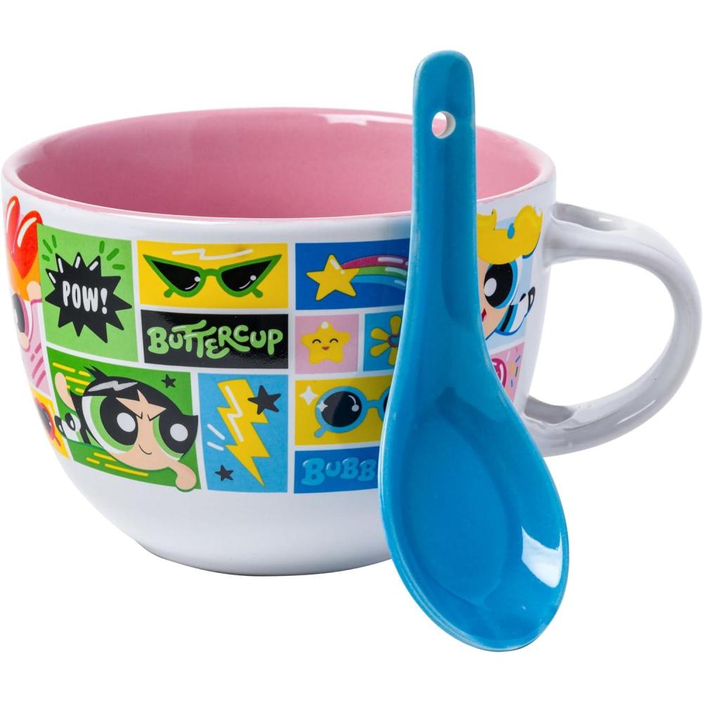 imageSilver Buffalo Elf Buddy Iconic Quotes Christmas Ceramic Soup Mug 24 OuncesThe Powerpuff Girls Spoon Set