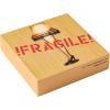 Silver Buffalo A Christmas Story “Fragile” Box Wall Sign Featuring the Leg Lamp, 6″ x 6″ x 1.5″