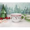 Silver Buffalo Elf Buddy Iconic Quotes Christmas Ceramic Soup Mug, 24 Ounces(Hello Kitty Candy Cane)
