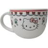 Silver Buffalo Elf Buddy Iconic Quotes Christmas Ceramic Soup Mug, 24 Ounces(Hello Kitty Candy Cane)