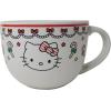 Silver Buffalo Elf Buddy Iconic Quotes Christmas Ceramic Soup Mug, 24 Ounces(Hello Kitty Candy Cane)