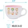 Silver Buffalo Elf Buddy Iconic Quotes Christmas Ceramic Soup Mug, 24 Ounces(Hello Kitty: Zodiac Signs)