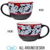 Silver Buffalo Elf Buddy Iconic Quotes Christmas Ceramic Soup Mug, 24 Ounces(Minnie Mouse Pattern)