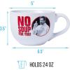 Silver Buffalo Elf Buddy Iconic Quotes Christmas Ceramic Soup Mug, 24 Ounces(Seinfeld: No Soup For You)