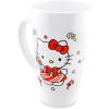Silver Buffalo Sanrio Hello Kitty Candy Cane Ceramic Latte Mug, 16 Ounces