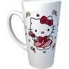 Silver Buffalo Sanrio Hello Kitty Candy Cane Ceramic Latte Mug, 16 Ounces