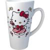Silver Buffalo Sanrio Hello Kitty Candy Cane Ceramic Latte Mug, 16 Ounces