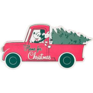 Silver Buffalo Disney Mickey Mouse “Home For Christmas” Large Die Cut MDF Box Wall Sign, 9” x 1.2” x 4.5”