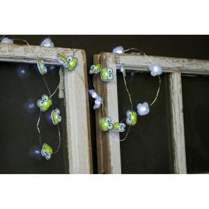 Silver Buffalo Sanrio Hello Kitty and Friends Keroppi 20ct Decorative String Lights, 7 Feet Long, Battery Powered (2 AA Batteries Included), Cool White LED, Indoor Use Only