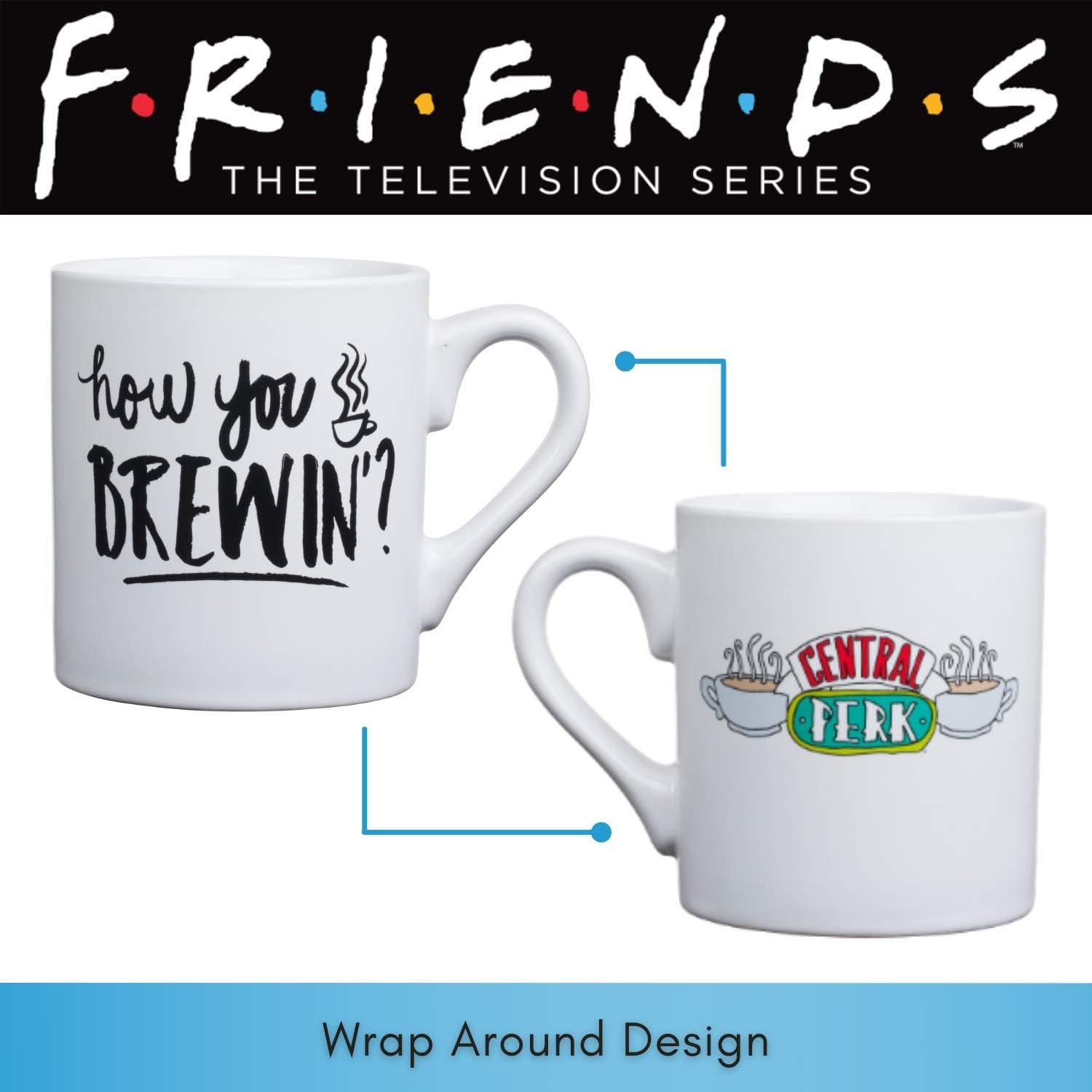 imageFriends Central Perk Ceramic Coffee Mug How You Brewin 14 Ounces