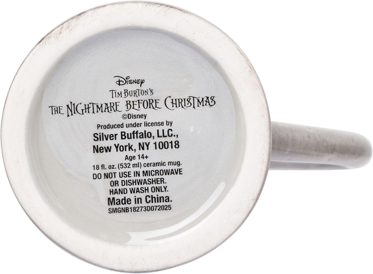 imageSilver Buffalo Disney Tim Burton Nightmare Before Christmas Tombstones Featuring Jack Skellington and Zero 3D Sculpted Ceramic Mug 18 Ounces3D Sculpted Tombstones 18 Ounces