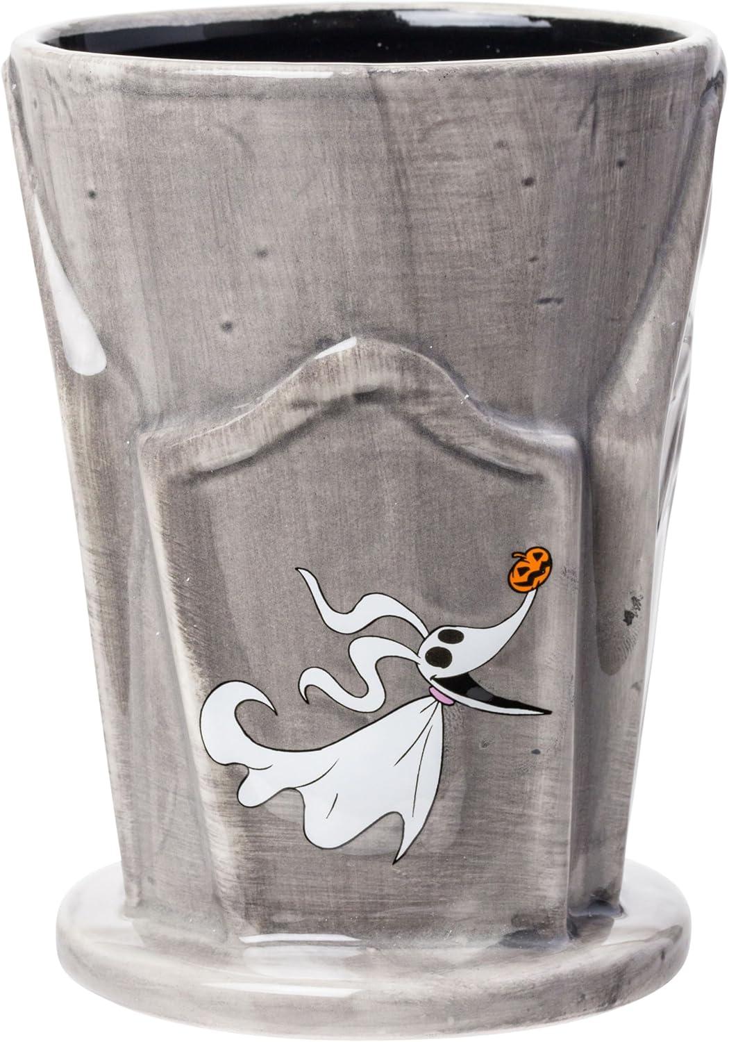 imageSilver Buffalo Disney Tim Burton Nightmare Before Christmas Tombstones Featuring Jack Skellington and Zero 3D Sculpted Ceramic Mug 18 Ounces3D Sculpted Tombstones 18 Ounces