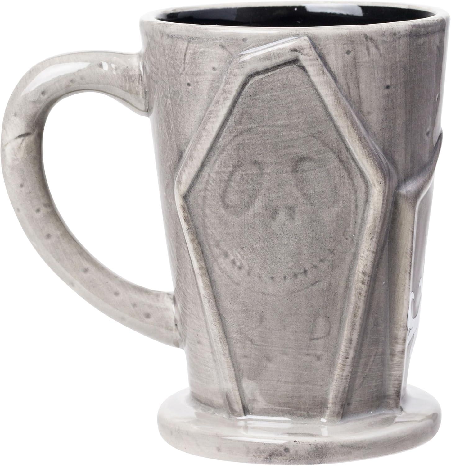 imageSilver Buffalo Disney Tim Burton Nightmare Before Christmas Tombstones Featuring Jack Skellington and Zero 3D Sculpted Ceramic Mug 18 Ounces3D Sculpted Tombstones 18 Ounces