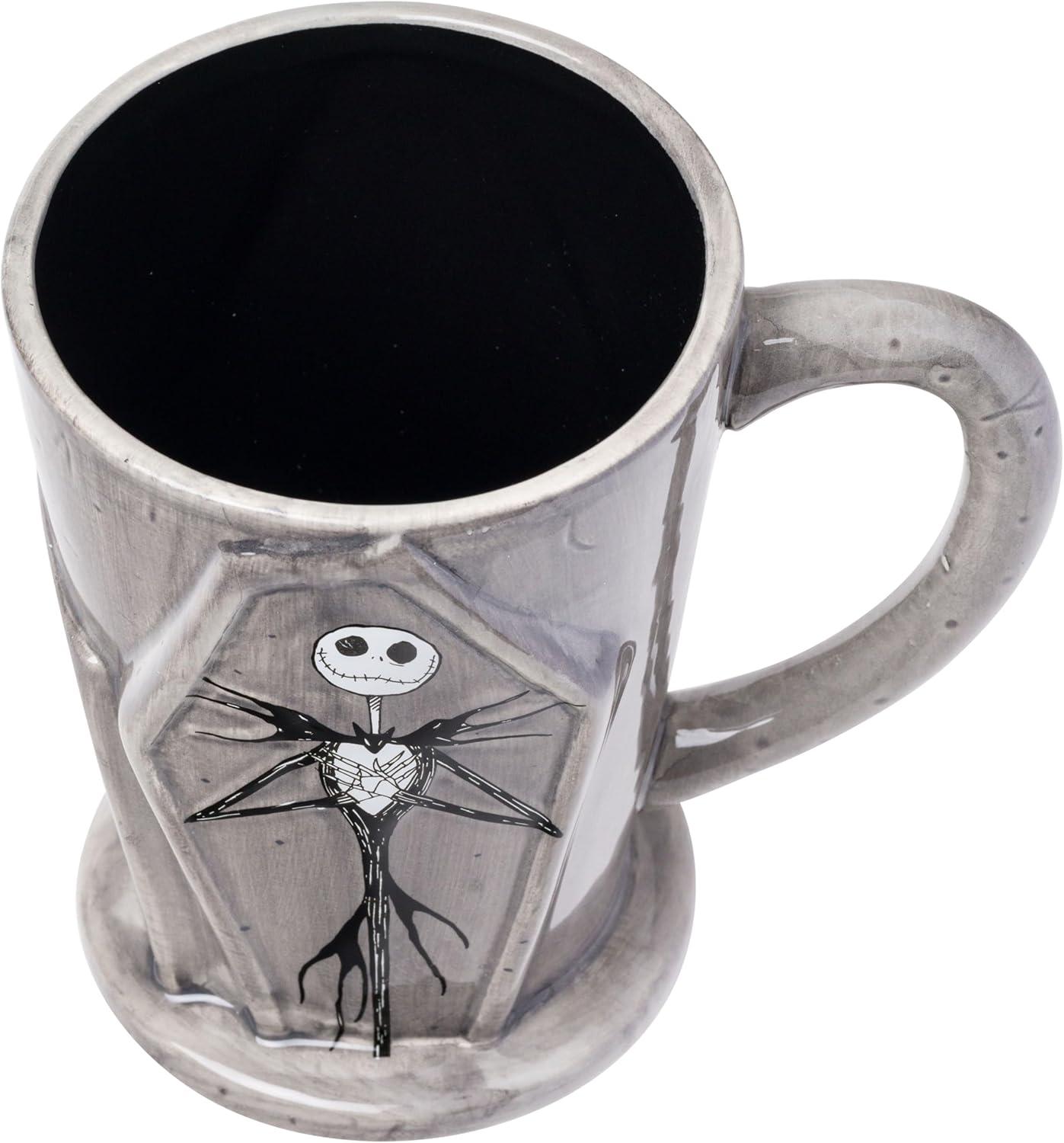 imageSilver Buffalo Disney Tim Burton Nightmare Before Christmas Tombstones Featuring Jack Skellington and Zero 3D Sculpted Ceramic Mug 18 Ounces3D Sculpted Tombstones 18 Ounces