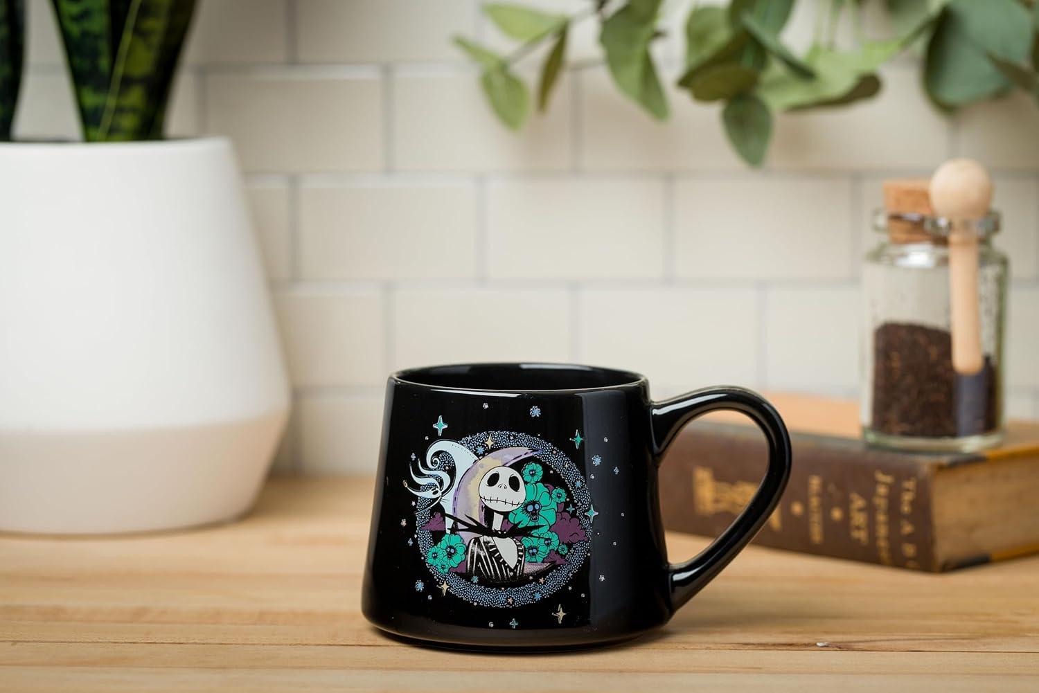 imageSilver Buffalo Disney Tim Burton Nightmare Before Christmas Tombstones Featuring Jack Skellington and Zero 3D Sculpted Ceramic Mug 18 OuncesJack and Zero 14 Ounces