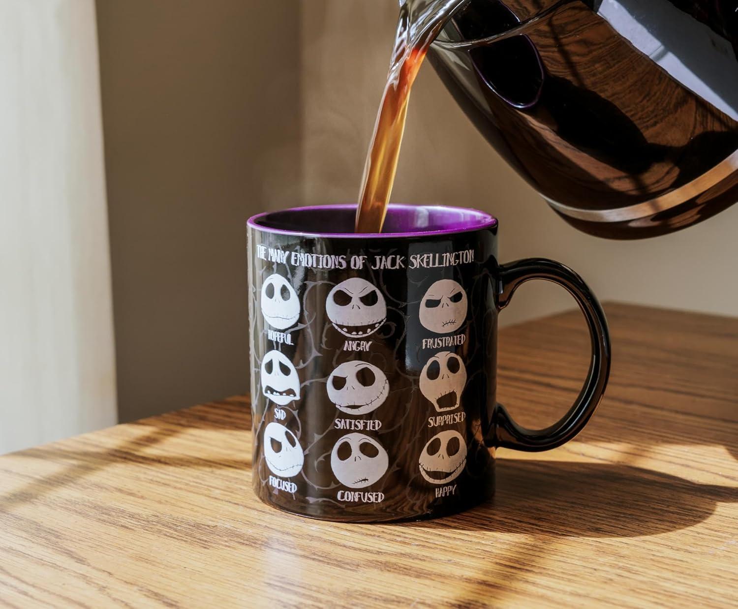 imageSilver Buffalo Disney Tim Burton Nightmare Before Christmas Tombstones Featuring Jack Skellington and Zero 3D Sculpted Ceramic Mug 18 OuncesJacks Emotions 20 Ounces