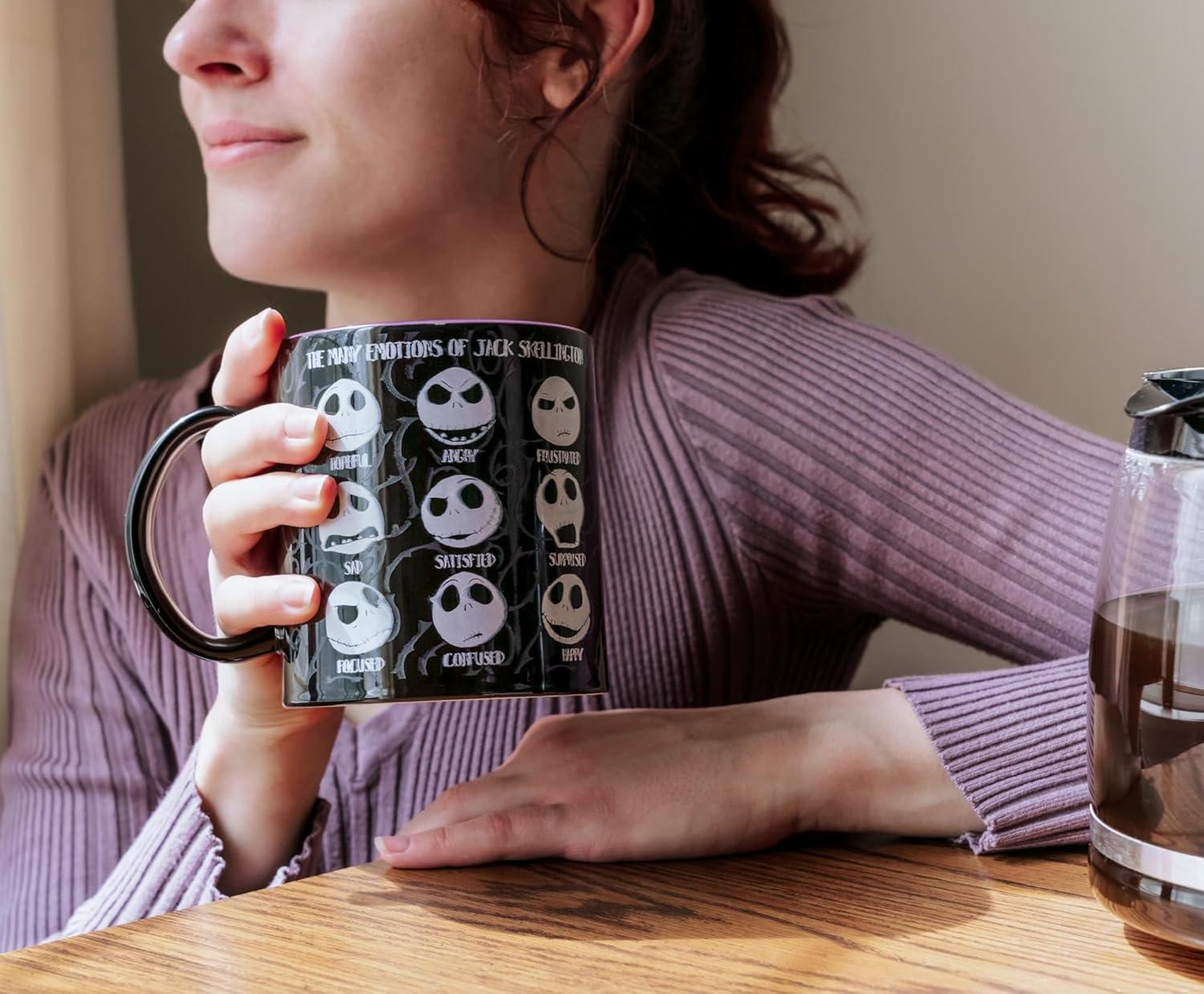 imageSilver Buffalo Disney Tim Burton Nightmare Before Christmas Tombstones Featuring Jack Skellington and Zero 3D Sculpted Ceramic Mug 18 OuncesJacks Emotions 20 Ounces